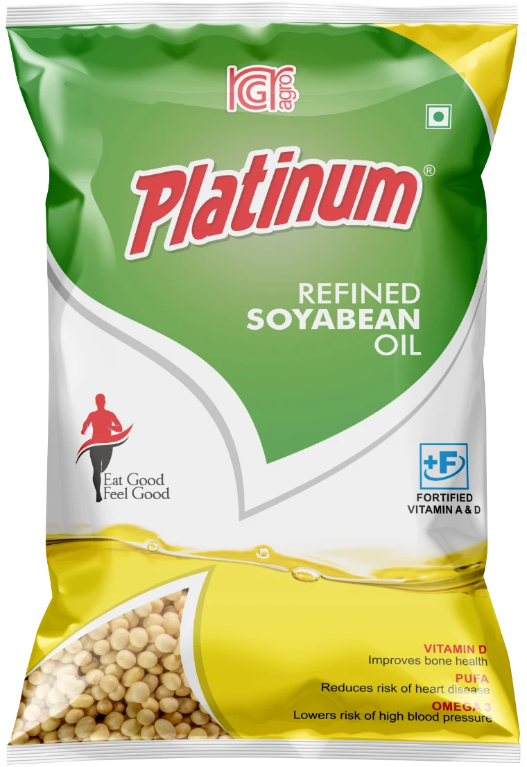 Platinum Refined Soyabean Oil pouch